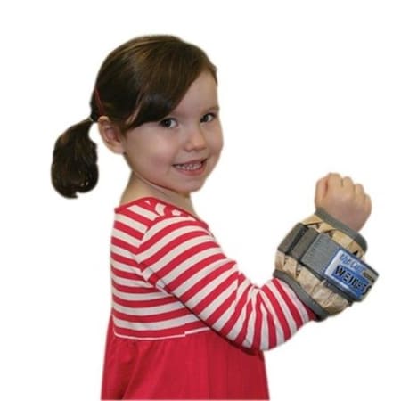 Fabrication Enterprises Fabrication Enterprises 10-3345-1 2 lbs Cando Adjustable Pediatric Wrist Weight; Tan - Each 10-3345-1